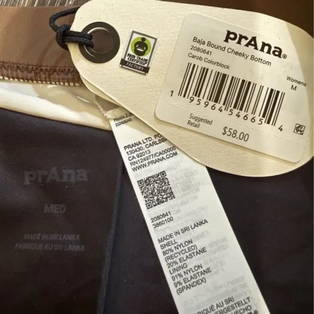 Prana Baja Bound Cheeky Carob Colorblock